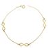 Foto de 10-139-2856 - PULSERA TRES INFINITOS 13MM 18.5CM 18K