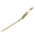 Foto de 04-634 - PULSERA BEBÉ PLACA BICOLOR (PLACA 3.5X18MM) 14.5CM (ANILLA A 2CM) (2,19gr) 18K