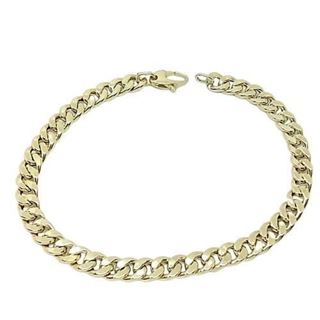 Foto de 10-458-1272 - PULSERA BARBADA HUECA 6MM 19.5CM (4,65gr) 18K