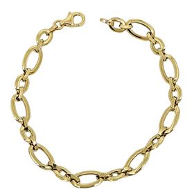 Foto de 10-712-038 - PULSERA COMBINADA 7MM 19CM (3,80gr) 18K**
