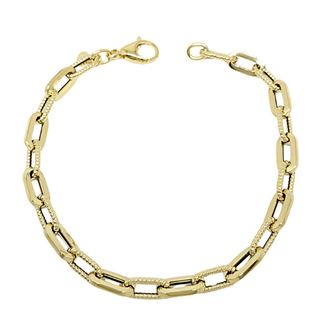 Foto de 10-458-1553 - PULSERA COMBINADA LAPIDADA 5MM 19.5CM (3,62gr) 18K