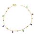 Foto de 10-656-144 - PULSERA BOLAS Y PIEDRAS COLOR 19CM 18K