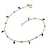 Foto de 10-656-144 - PULSERA BOLAS Y PIEDRAS COLOR 19CM 18K