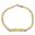 Foto de 10-439-076 - PULSERA PLACA BICOLOR 4MM 19CM (PLACA 8X30MM) (6,38gr) 18K