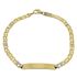 Foto de 10-439-076 - PULSERA PLACA BICOLOR 4MM 19CM (PLACA 8X30MM) (6,38gr) 18K