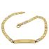 Foto de 10-439-076 - PULSERA PLACA BICOLOR 4MM 19CM (PLACA 8X30MM) (6,38gr) 18K