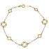 Foto de 10-656-172 - PULSERA FLORES CALADAS 8MM 18.5CM 18K**