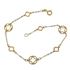 Foto de 10-656-172 - PULSERA FLORES CALADAS 8MM 18.5CM 18K**