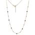 Foto de 10-656-153J - GARGANTILLA BOLAS Y PIEDRAS COLOR 42CM (ALARGADOR 3CM) 18K
