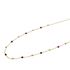 Foto de 10-656-153J - GARGANTILLA BOLAS Y PIEDRAS COLOR 42CM (ALARGADOR 3CM) 18K