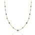 Foto de 10-656-153V - GARGANTILLA BOLAS Y PIEDRAS COLOR 42CM (ALARGADOR 3CM) 18K
