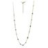 Foto de 10-656-153V - GARGANTILLA BOLAS Y PIEDRAS COLOR 42CM (ALARGADOR 3CM) 18K