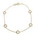 Foto de 10-31-7077 - PULSERA CORAZONES 6MM 17.5CM (1,55gr) 18K