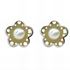 Foto de 51-1322906 - PENDIENTES FLOR PERLA BICOLOR 8MM 18K