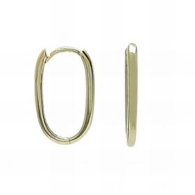 Foto de 28-2392 - CRIOLLAS OVALES BRILLO 2X18MM 18K