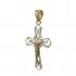 Foto de 28-209016 - CRUZ CRISTO BICOLOR CALADA 23MM 18K