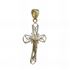 Foto de 28-209016 - CRUZ CRISTO BICOLOR CALADA 23MM 18K