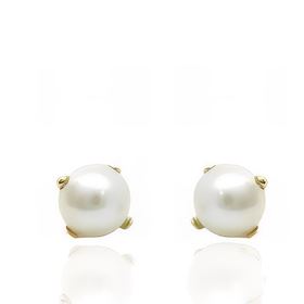 Foto de 05-PAT3 - PENDIENTES PERLA PATILLA 3MM 18K