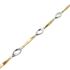 Foto de 10-139-2177 - PULSERA BICOLOR 6MM 19CM (4,44gr) 18K