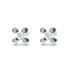Foto de 72-2025B - PENDIENTES "NETO" BRILLANTES FLOR 3MM O.B. 18K