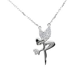 Foto de 38-280G - GARGANTILLA PLATA HADA CIRCONITA 21MM 45CM