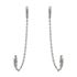 Foto de 25-2048 - PENDIENTES PLATA CRIOLLA CIRCONITA 11MM CADENA 70MM