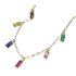 Foto de 45-606PU - PULSERA PIEDRAS COLORES 5.5MM (ANILLA A 2.5CM) 17.5CM 18K