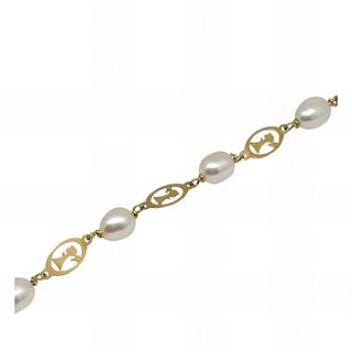 Foto de 99-PU-039 - PULSERA PERLAS VIRGEN NIÑA 5MM 16.5CM 18K