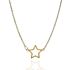 Foto de 04-520-1G - GARGANTILLA ESTRELLA 10MM 45CM (ALARGADOR 3CM) 18K**