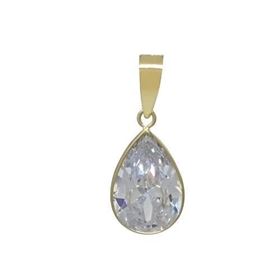 Foto de 05-425 - COLGANTE LÁGRIMA CIRCONITA 8MM 18K