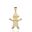 Foto de 04-4709 - COLGANTE NENE TRICOLOR 19MM 18K