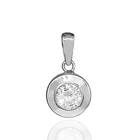 Foto de 51-2112549 - COLGANTE CHATÓN 8MM O.B. 18K