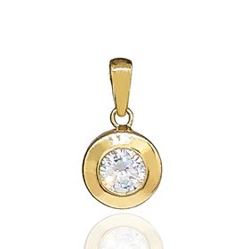 Foto de 51-2102549 - COLGANTE CHATÓN 8MM 18K