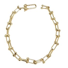 Foto de 10-139-4202 - PULSERA ESTRIBOS BOLAS 4MM 19CM (5,30gr) 18K**