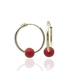 Foto de 00-1X14-C - CRIOLLAS CORAL 4MM TUBO 1X14MM 18K