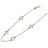Foto de 10-401-2142 - PULSERA FLORES 7MM 19CM (ANILLA A 2CM) 18K