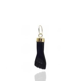 Foto de 05-1458N - COLGANTE PUÑO NEGRO GRANDE 16MM 18K
