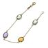 Foto de 28-200086 - PULSERA PIEDRAS COLOR 9X12MM 19CM (4,40gr) 18K