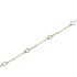 Foto de 10-00-6081 - PULSERA FLORES BICOLOR 6.50MM 18CM (ANILLA A 2CM) (1,45gr) 18K