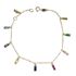 Foto de 45-606PU - PULSERA PIEDRAS COLORES 5.5MM (ANILLA A 2.5CM) 17.5CM 18K