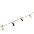 Foto de 45-606PU - PULSERA PIEDRAS COLORES 5.5MM (ANILLA A 2.5CM) 17.5CM 18K
