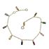 Foto de 45-606PU - PULSERA PIEDRAS COLORES 5.5MM (ANILLA A 2.5CM) 17.5CM 18K