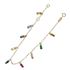 Foto de 45-606PU - PULSERA PIEDRAS COLORES 5.5MM (ANILLA A 2.5CM) 17.5CM 18K