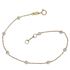 Foto de 45-491 - PULSERA CHATONES CORCONITA 3MM 18CM (ANILLA A 1.5CM) 18K