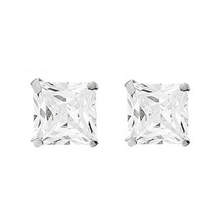 Foto de 18-AG147128 - PENDIENTES PLATA CIRCONITA CUADRADA 8X8
