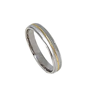 Foto de 10-351-043-13 - ALIANZA BICOLOR FILO BRILLO 4MM 18K