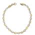 Foto de 44-007 - PULSERA BICOLOR LAPIDADA 4MM 18CM (3,30gr) 18K