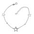 Foto de 04-445B - PULSERA ESTRELLAS 14-10MM 18CM (ALARGADOR 3CM) O.B. (1,70gr) 18K