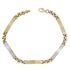 Foto de 28-201269 - PULSERA BICOLOR 4MM 19.5CM (6,40gr) 18K**