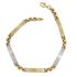 Foto de 28-201269 - PULSERA BICOLOR 4MM 19.5CM (6,40gr) 18K**